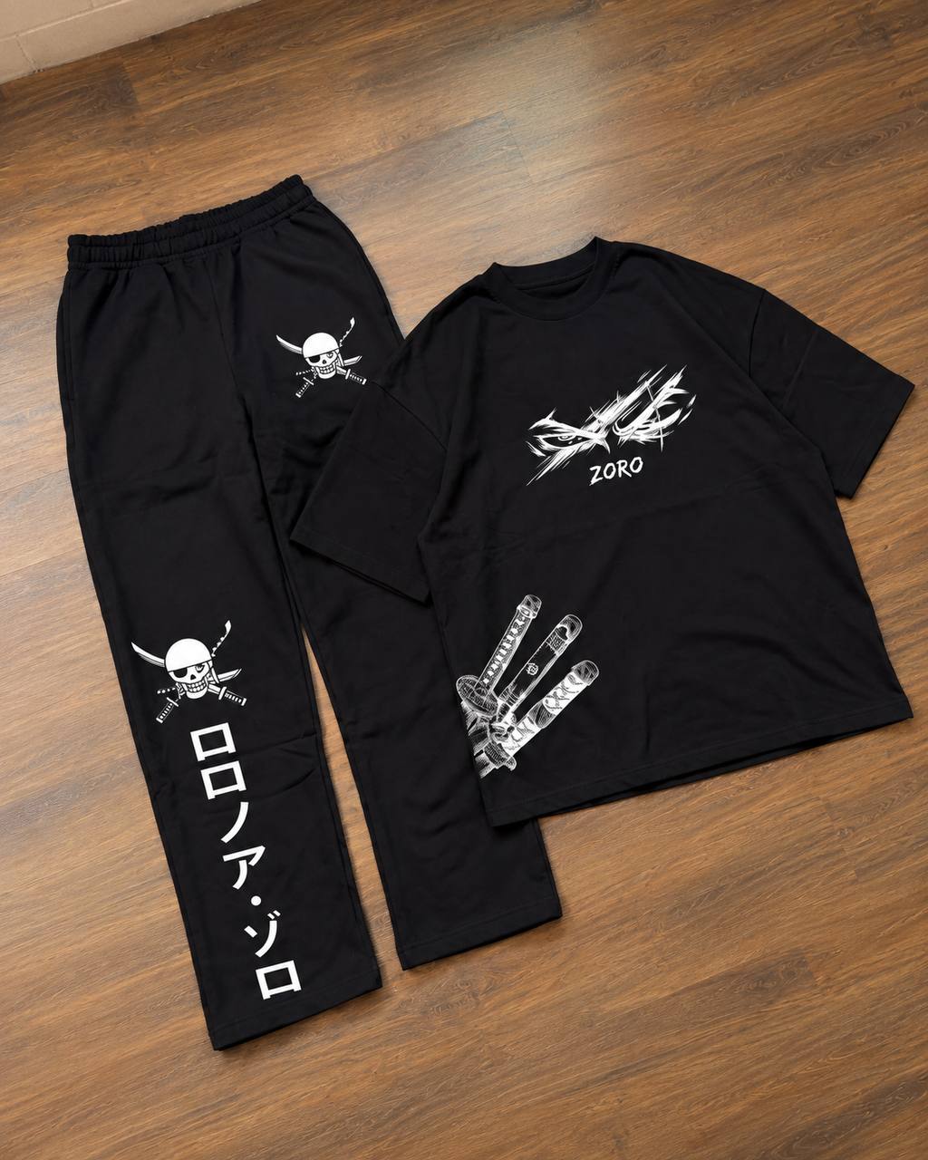 ENSEMBLE OVERSIZE ZORO SWORD T-Shirt + JOGGER