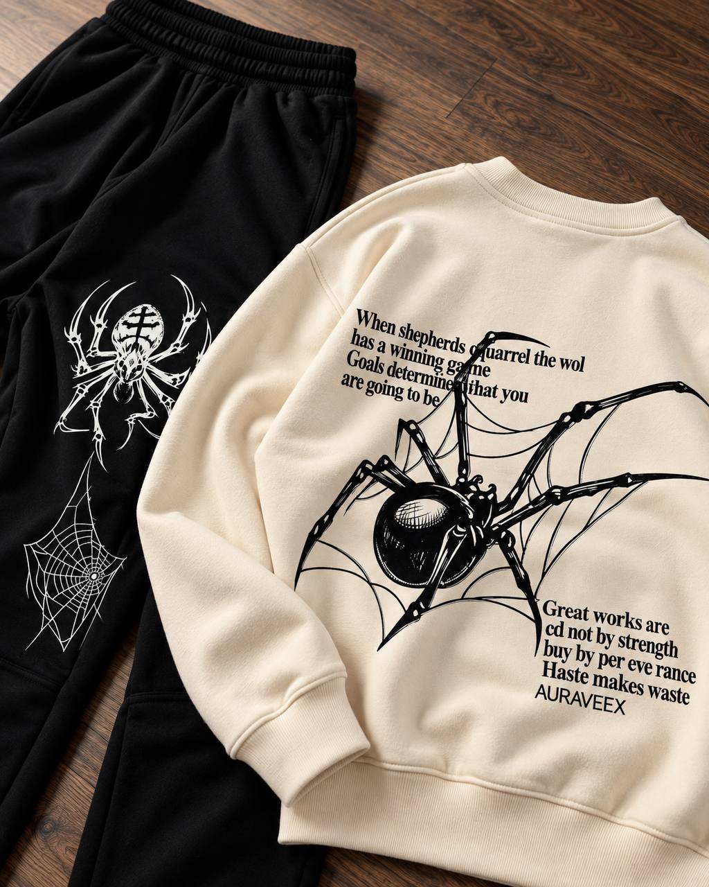 ENSEMBLE SWEATSHIRT SPIDER OVERSIZE