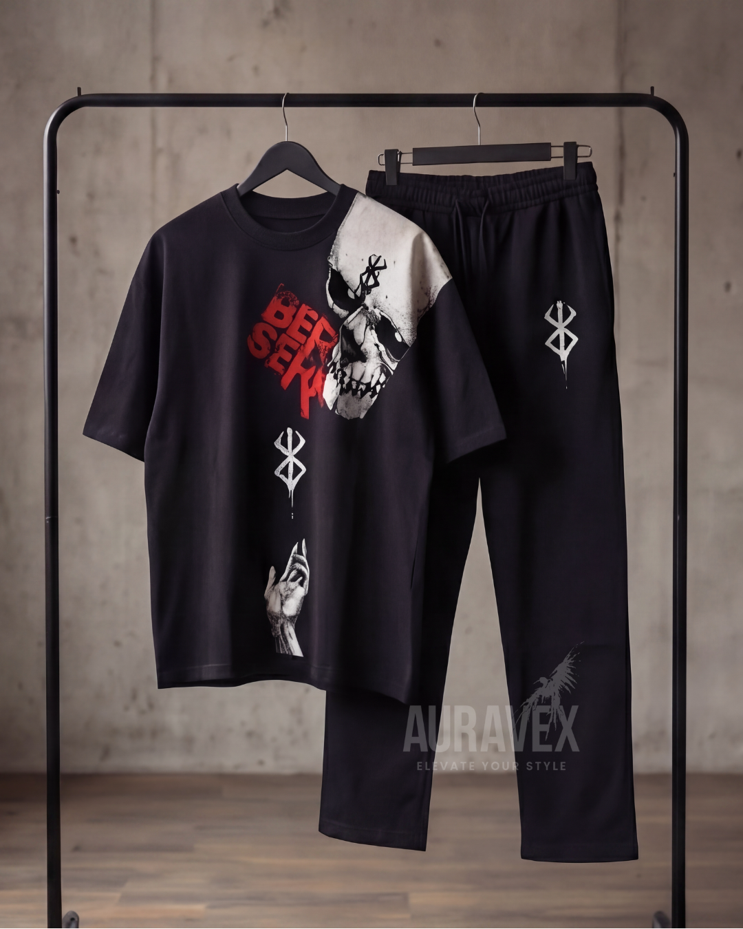 BERSERK SKULL – OVERSIZED SET (T-SHIRT + JOGGER)