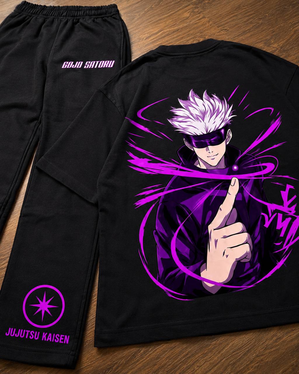 ENSEMBLE GOJO VIOLET OVERSIZE PREMIUM QUALITY