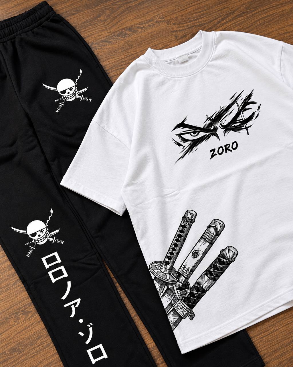 ENSEMBLE OVERSIZE ZORO SWORD  T-Shirt  + JOGGER