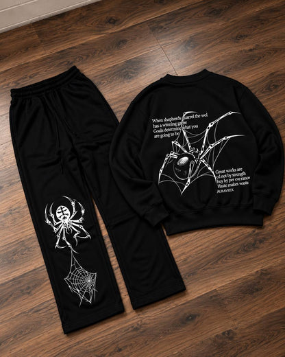 ENSEMBLE SWEATSHIRT SPIDER OVERSIZE
