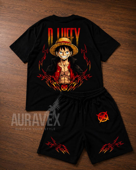 ENSEMBLE OVERSIZE - LUFFY RED