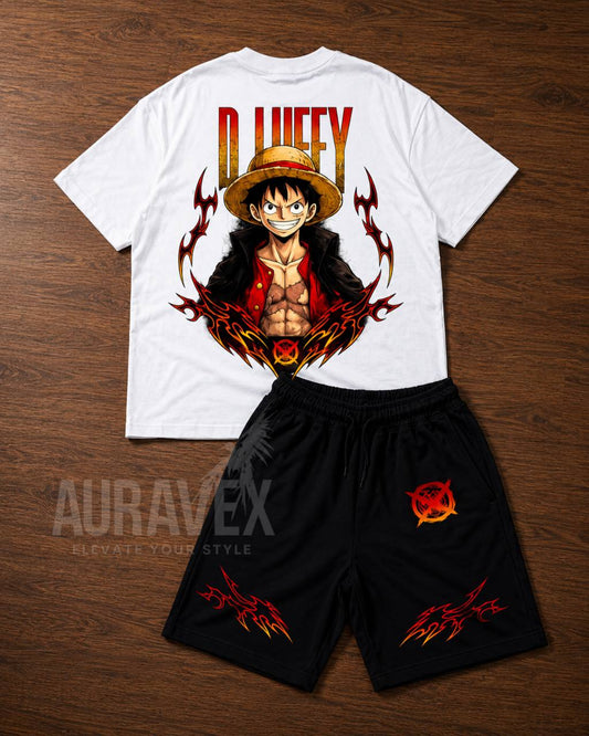 ENSEMBLE OVERSIZE - LUFFY RED