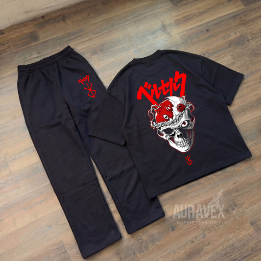 BERSREK SKULL  – OVERSIZED SET (T-SHIRT + JOGGER)