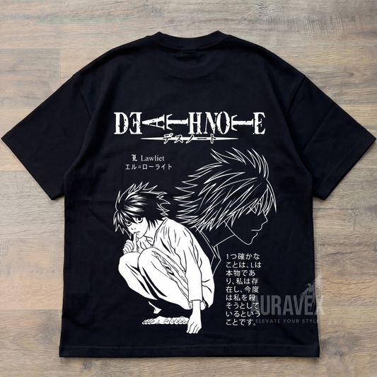 Death Note Oversize T-Shirt – L Lawliet Edition