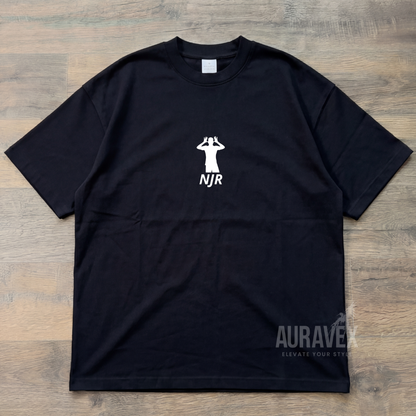 🏆 NEYMAR JR Premium Oversize T-Shirt – Black Gold Edition