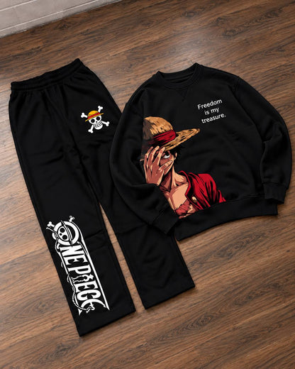 ENSEMBLE LUFFY FREEDOM SWEATSHIRT + JOGGER OVERSIZE
