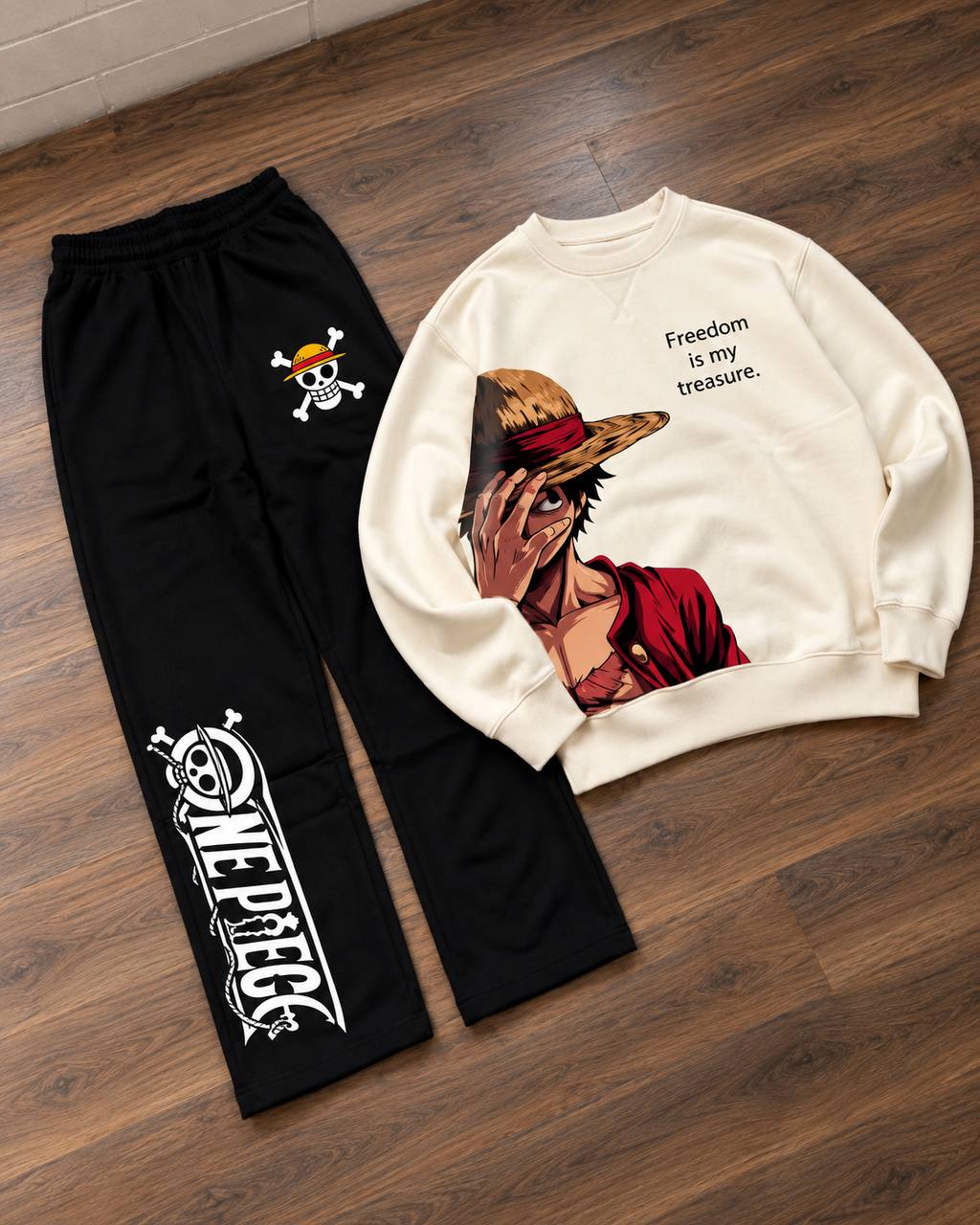 ENSEMBLE LUFFY FREEDOM SWEATSHIRT + JOGGER OVERSIZE