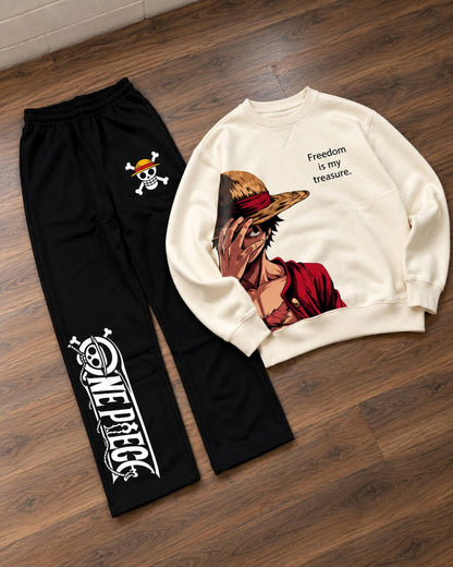 ENSEMBLE LUFFY FREEDOM SWEATSHIRT + JOGGER OVERSIZE