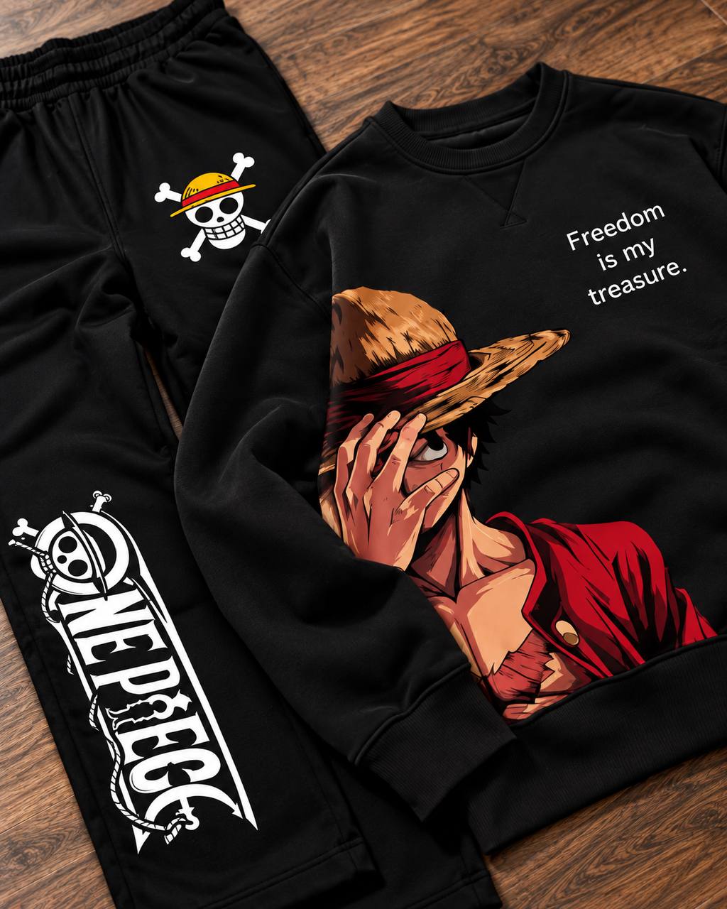 ENSEMBLE LUFFY FREEDOM SWEATSHIRT + JOGGER OVERSIZE