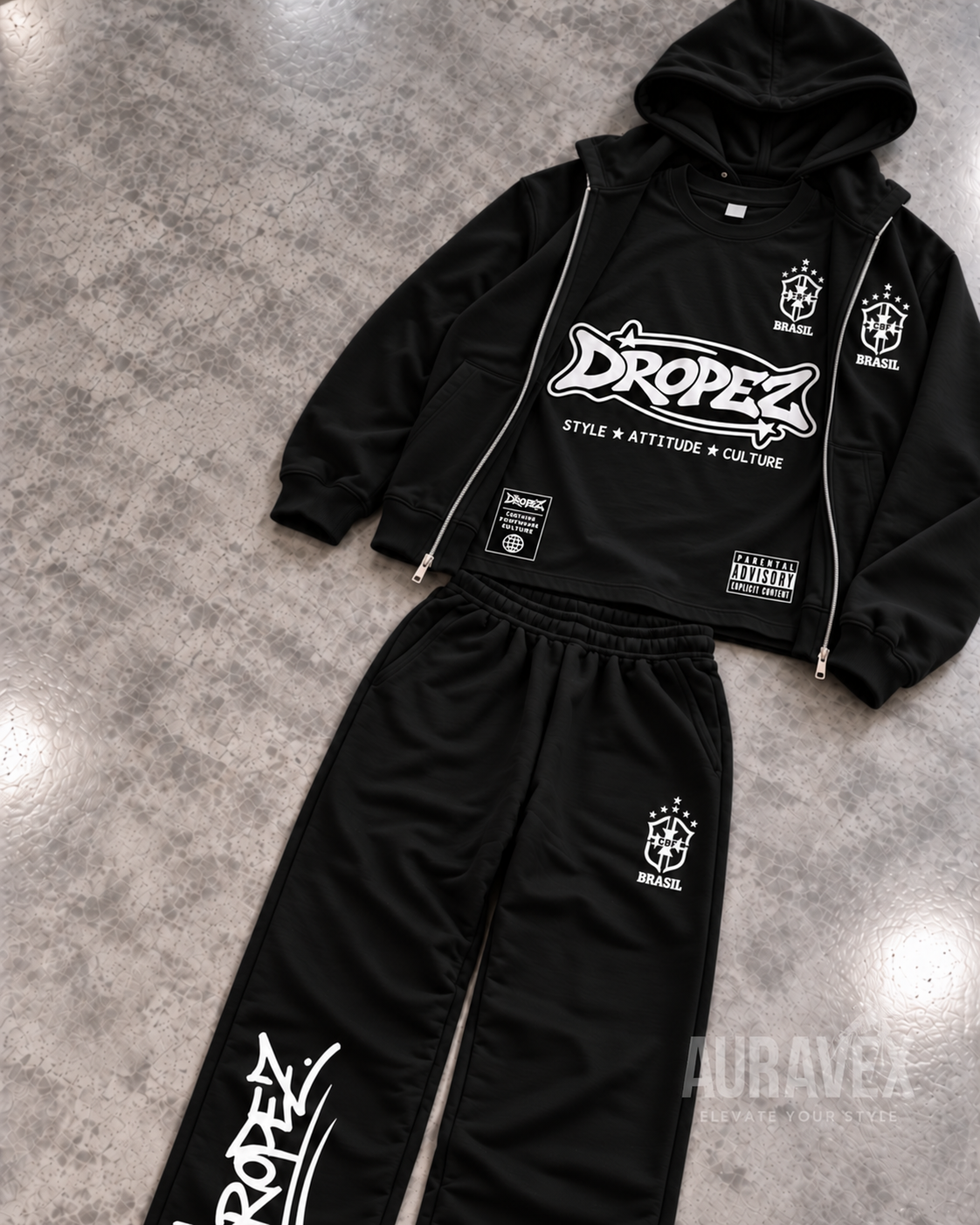 ENSEMBLE DROPEZ BRASIL — 3 PIÈCES